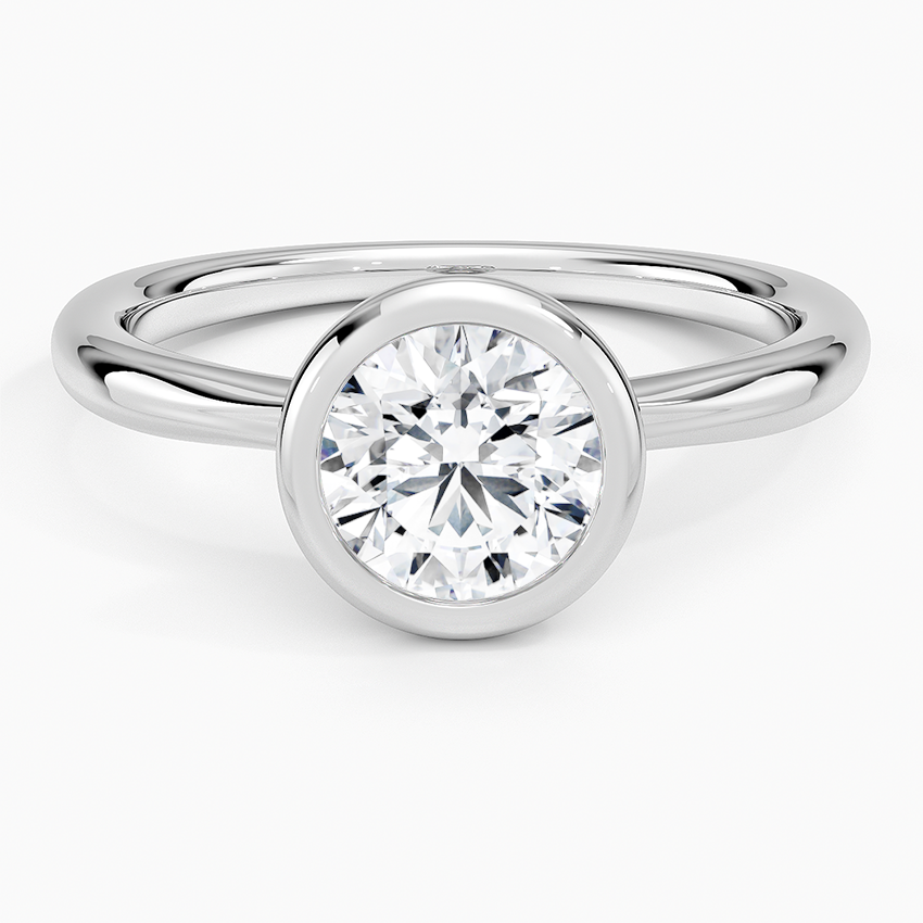 טבעת אירוסין סוליטר יהלום עגול 1.5 קראט בשיבוץ בזל