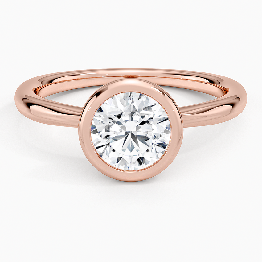 טבעת אירוסין סוליטר יהלום עגול 1.5 קראט בשיבוץ בזל