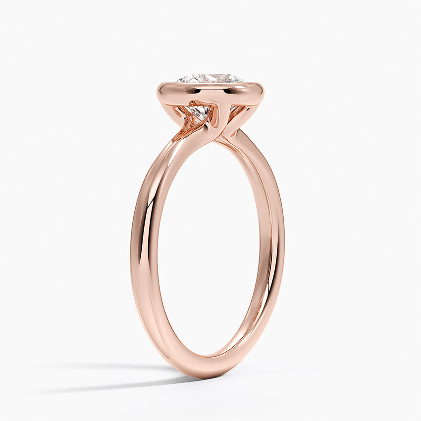 טבעת אירוסין סוליטר יהלום עגול 1.5 קראט בשיבוץ בזל