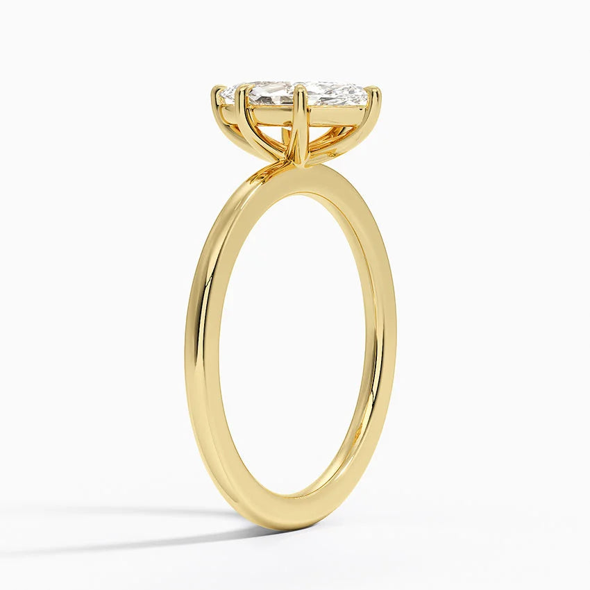 טבעת אירוסין סוליטר יהלום מרקיזה 1 קראט