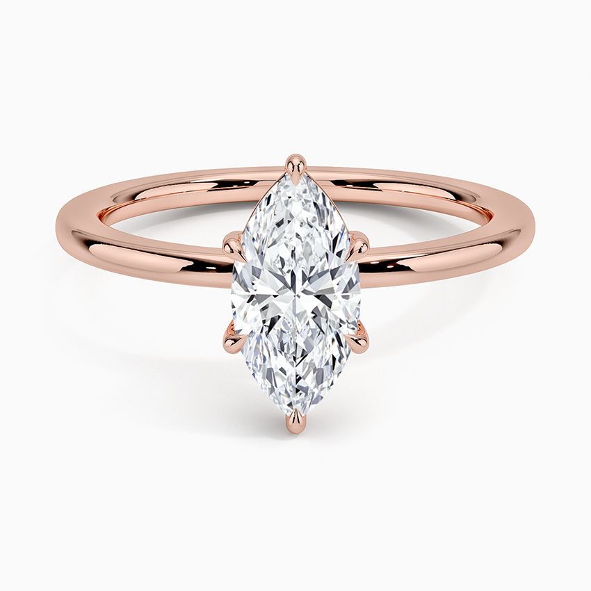 טבעת אירוסין סוליטר יהלום מרקיזה 1 קראט