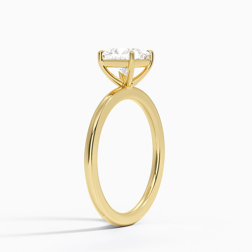 טבעת אירוסין סוליטר יהלום פרינסס 1 קראט