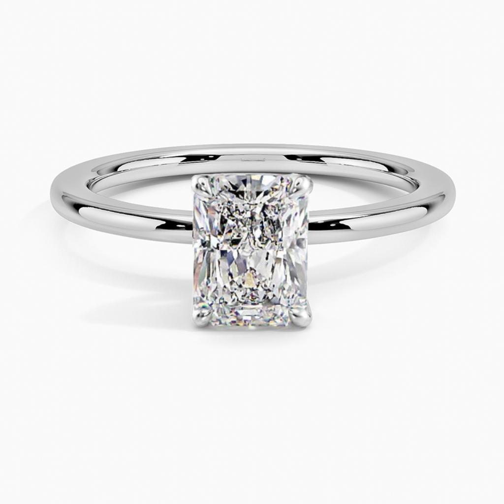 טבעת אירוסין סוליטר יהלום רדיאן 1 קראט