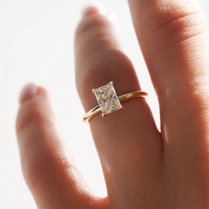 טבעת אירוסין סוליטר יהלום רדיאן 1 קראט